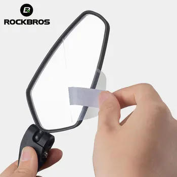 ROCKBRSO Gidon Reflektör Dikiz Aynası Elektrikli Bisiklet HD Ayarlanabilir Açıları Ayna MTB Bisiklet Aynaları