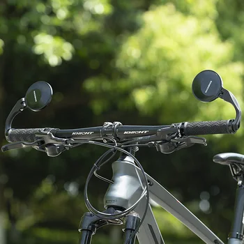 ROCKBRSO Gidon Reflektör Dikiz Aynası Elektrikli Bisiklet HD Ayarlanabilir Açıları Ayna MTB Bisiklet Aynaları