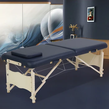 Masaj yatağı Salon Taşınabilir Kirpik güzellik yatağı Başlıkları Minder Spa Masa De Masaj salonu mobilyası LJ50MB