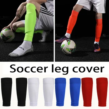 Yetişkin spor futbol topu erkek ısıtıcıları çift Çorap Shin Bacak 1 Guard Buzağı Çorap çocuk bacak desteği Çorap Sıkıştırma Koruma Dişli