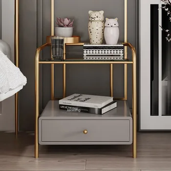 Nordic Başucu Masa Basit Modern Yatak Odası depolama dolabı Çok fonksiyonlu Depolama Dolapları Ev Lüks Muebles Ev Eşyaları
