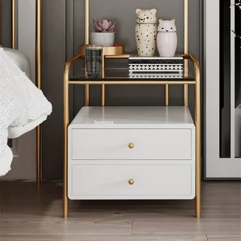 Nordic Başucu Masa Basit Modern Yatak Odası depolama dolabı Çok fonksiyonlu Depolama Dolapları Ev Lüks Muebles Ev Eşyaları