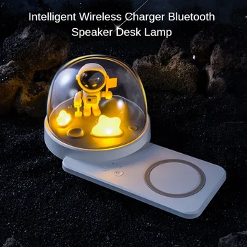 LED Yatak Odası Yaratıcı Başucu masa lambası Akıllı Kablosuz Şarj bluetooth hoparlör Romantik Renkli Atmosfer Gece Lambası