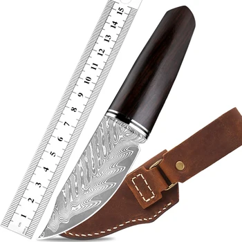 Ultra keskin Taşınabilir çakı Yüksek Kaliteli şam çeliği sabit bıçak bıçak avcılık Kurtarma bıçağı Survival Taktik Bıçak