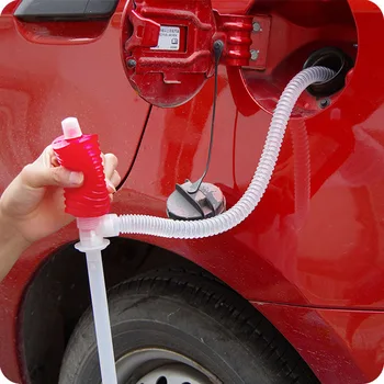 Pompa tangan penghisap Diesel bensin minyak bahan bakar truk 1 buah pompa bahan bakar Manual penyedot pompa Transfer bahan