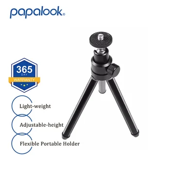 Papalook TP1 Evrensel Mini Tripod Hafif Ayarlanabilir yükseklik 360° Döndürme ve 90 ° Eğim Web Kamerası (logitech) / Kamera
