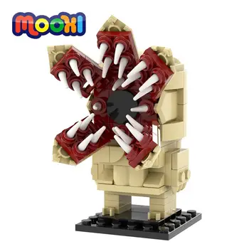 MOOXI Korku Filmi Canavar Demodog Modeli Şekil Tuğla eğitici oyuncak Çocuk Hediye Için Yapı Taşı Parçaları Birleştirin MOC1085