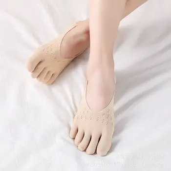Ilkbahar ve Sonbahar İnce Anti Kayma Pamuk kadın Bölünmüş Ayak Çorap Örgü Beş Parmak Çorap Projoint Antibunions Sağlık Çorap