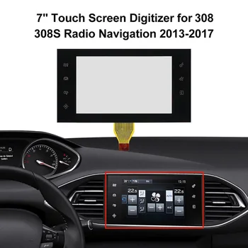 308 308S Radyo Navigasyon 7 inç dokunmatik ekran digitizer 2013-2017 LAM0703608B Dokunmatik Ekran Cam Sayısallaştırıcı araç elektroniği