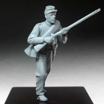 1/35 Reçine şekilli kalıp Kiti Tarihi Askeri Federal Piyade Minyatür Hobi Oyuncaklar Demonte ve Boyasız Ücretsiz Kargo