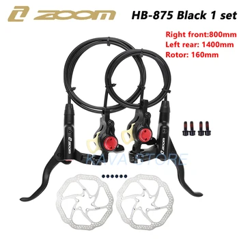 ZOOM HB875 Bisiklet Fren MTB Hidrolik Frenler Yağ Basınç Disk Frenler Ön 800mm / Arka 1400mm Bisiklet Aksesuarları