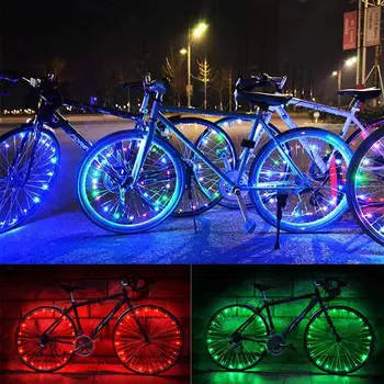 Bisiklet Tekerleği jant ışığı Su Geçirmez Renk Bisiklet Güvenlik uyarı ışığı MTB Motosiklet Araba Lastik Lamba Bicicleta Bisiklet Aksesuarları
