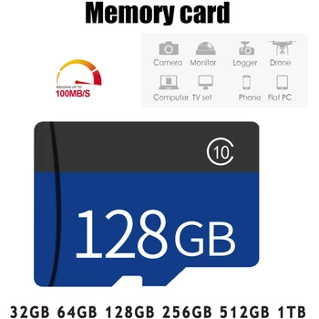 2023 Yeni En İyi Hafıza Kartı UHS-I 1024GB Hafıza Kartı 128gbTarjeta Mikro Sürücü Mini TF Araba Tf Kartı 512gb Yüksek Hızlı Class10 64GB 256GB