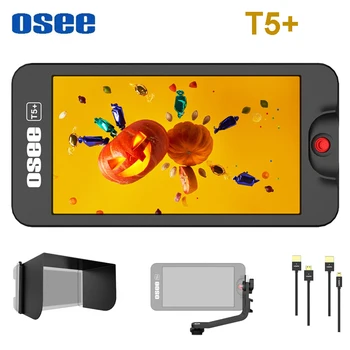 Osee T5 + 5.5 İnç 1000nits 4K 4K HDMI uyumlu DSLR Kamera alan monitörü ile 3D LUT HDR Geniş Renk Gamı video monitörü