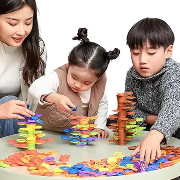 Istifleme Ağacı Montessori Denge Oyunu Yapı Oyuncak Denge Yapı Taşları Bulmaca Eğlenceli Eğitim Faaliyetleri Dengeleme Oyunu