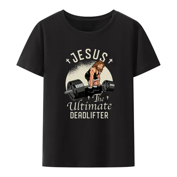 Komik İsa T Shirt Yaz Vintage Yaz Erkek T-Shirt Çizgi Film Kısa Kollu Nefes T Shirt Rahat
