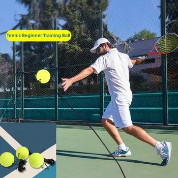 Profesyonel Tenis Acemi Eğitim Topu Ortağı Ribaund Uygulama Topu İle 1 m Elastik Halat