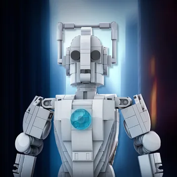 MOC Yapı blok seti Cyberman Robot Zaman Efendisi Uzay Gemisi Docto Uzay Alien Macera Aksiyon Figürleri Oyuncaklar Hediyeler Çocuk İçin
